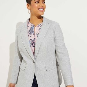 NWT Loft Herringbone plus size blazer